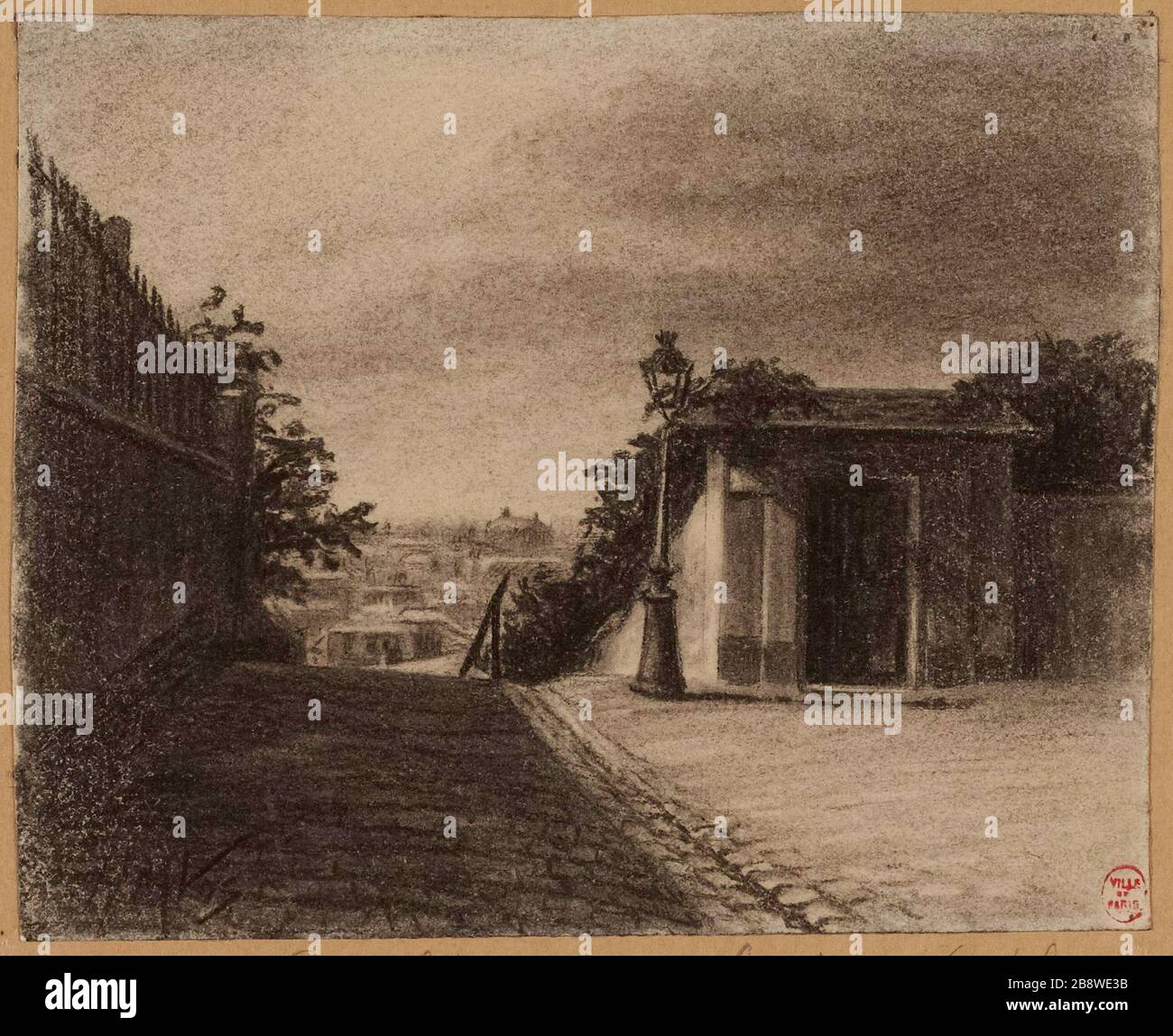 Kalvarienplatz in Montmartre. Stockfoto