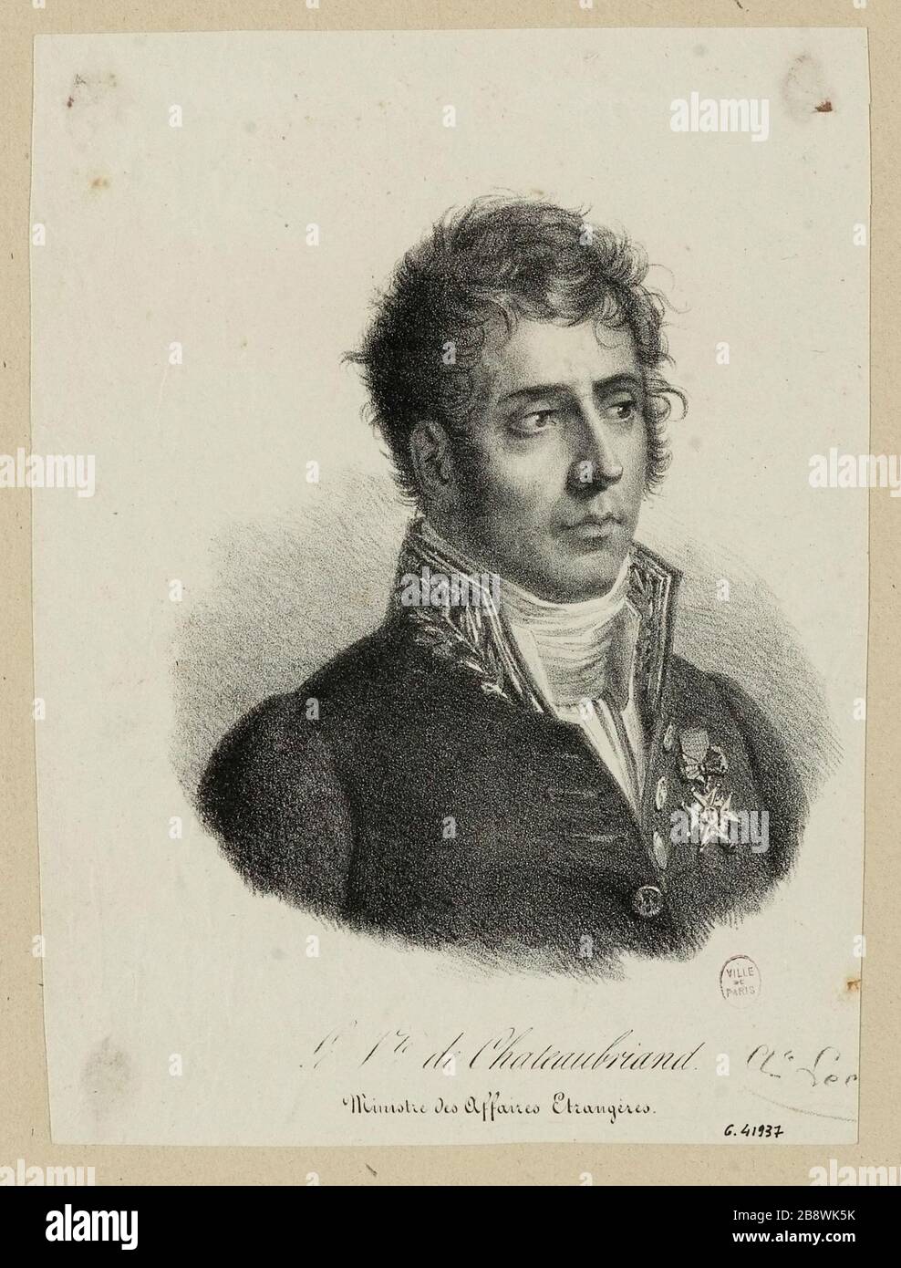 Der VTE Chateaubriand./ des Außenministers. Stockfoto