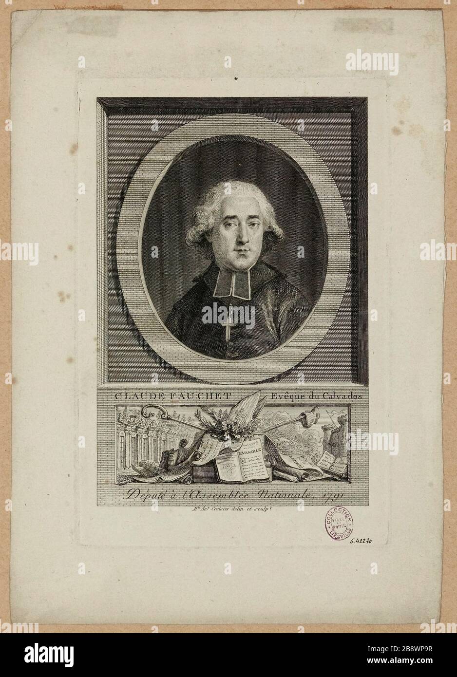 Claude Fauchet Bischof von Calvados/Abgeordneter der Nationalversammlung im Jahr 1791 Stockfoto