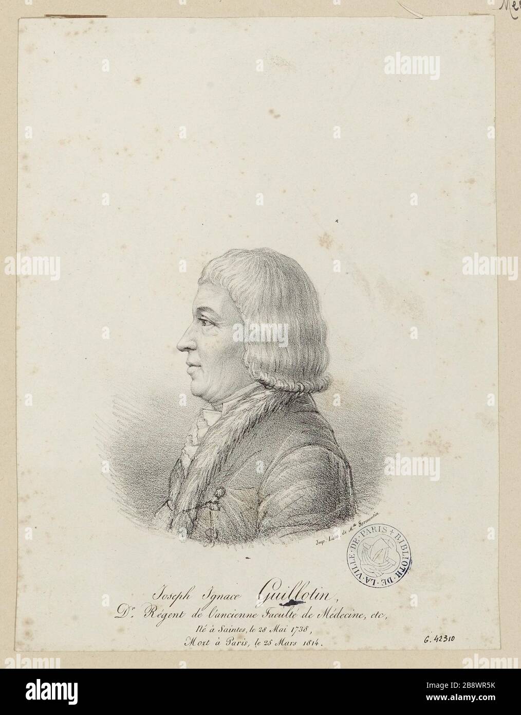 Joseph Ignace Guillotin [...] Stockfoto