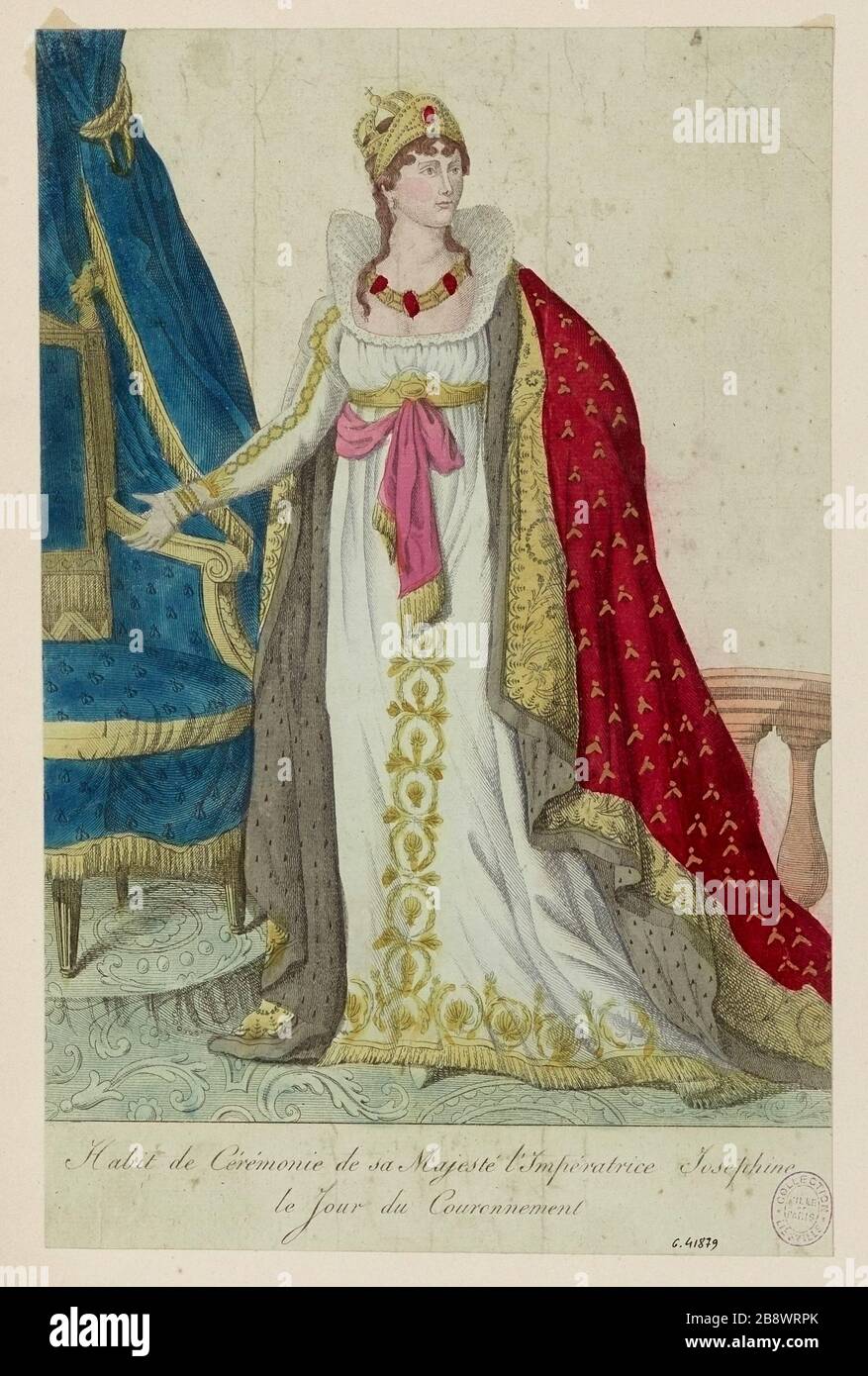 Anzug Ihrer Majestät der Kaisersteinbrucher und des Krönungstages Stockfoto