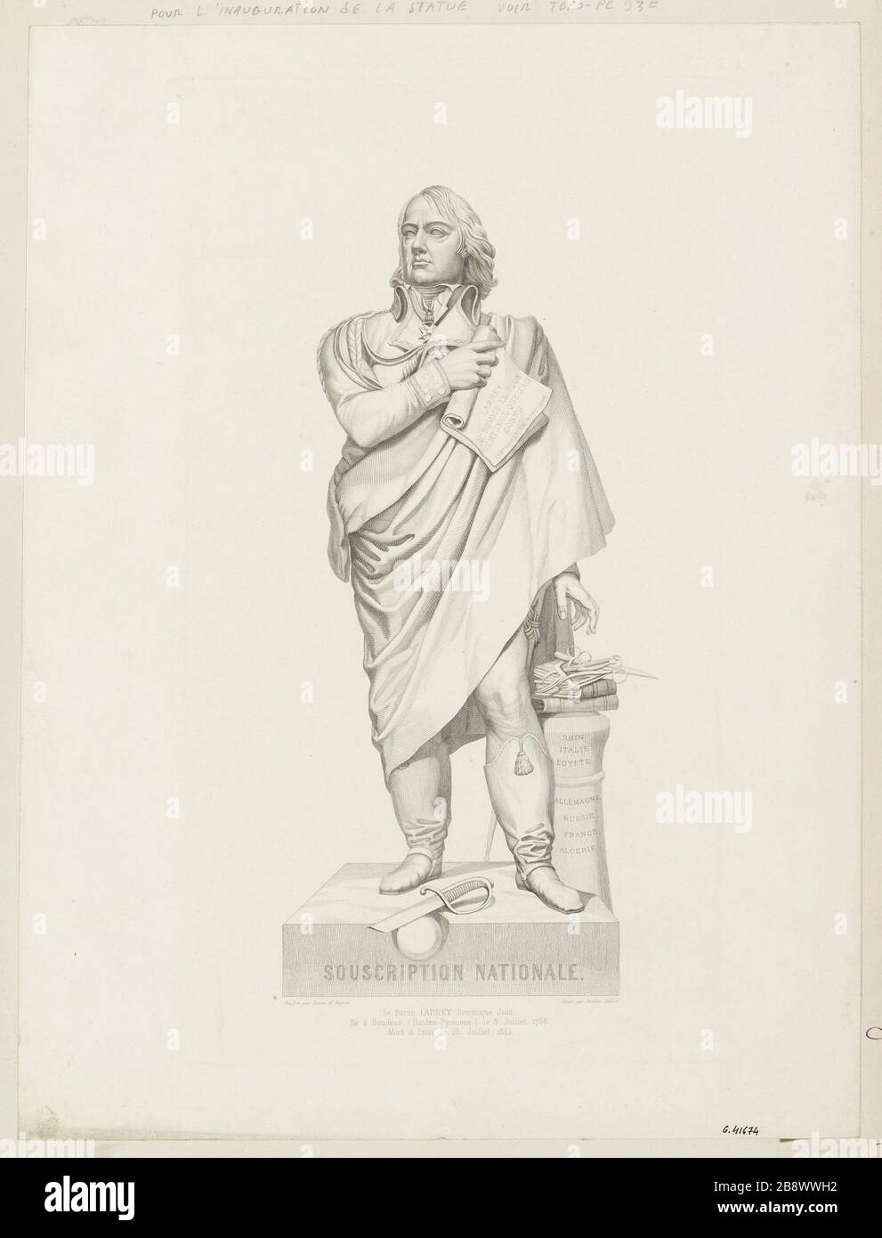 Baron Larrey Dominique Jean. / geboren am 8. Juli 1766 in Baudéan (Hautes-Pyrénées). [...] Stockfoto