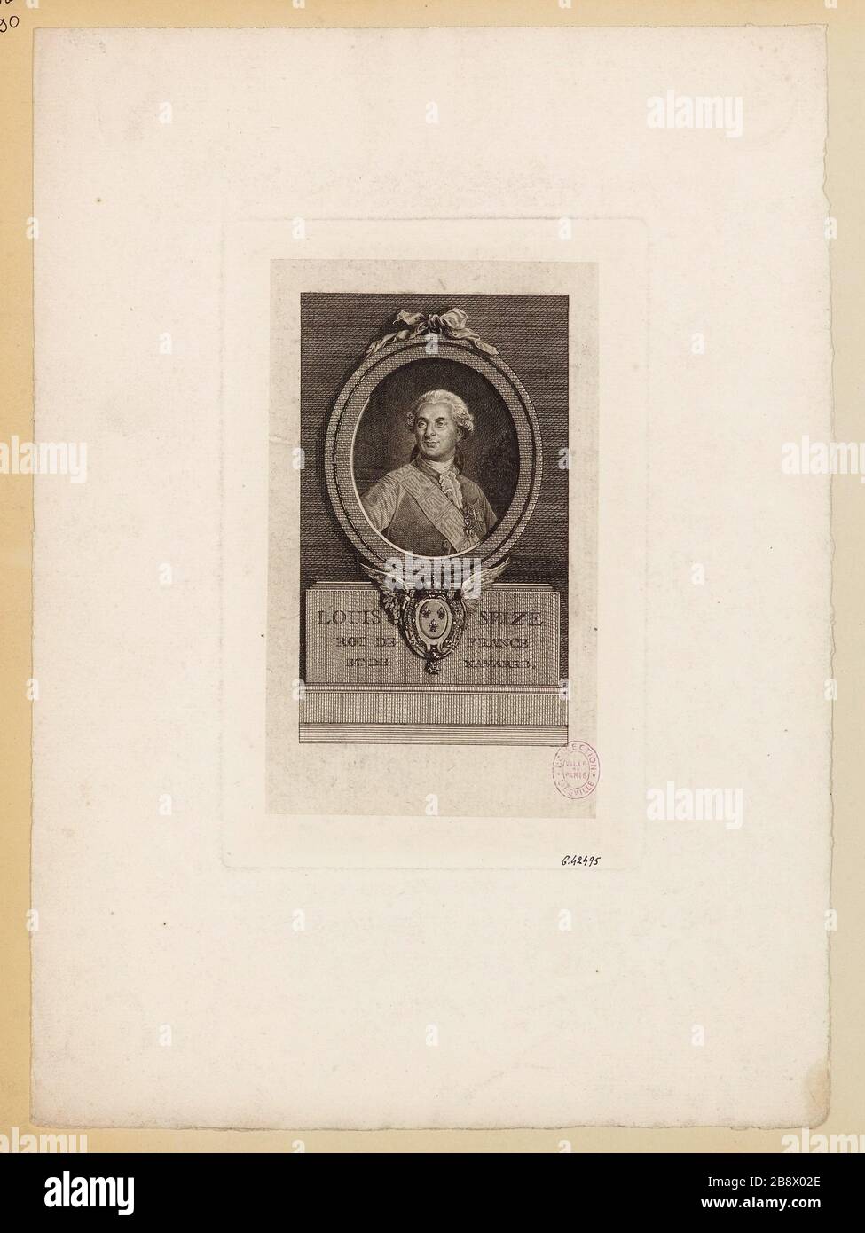 Louis Seize / König von Frankreich / und Navarra Stockfoto