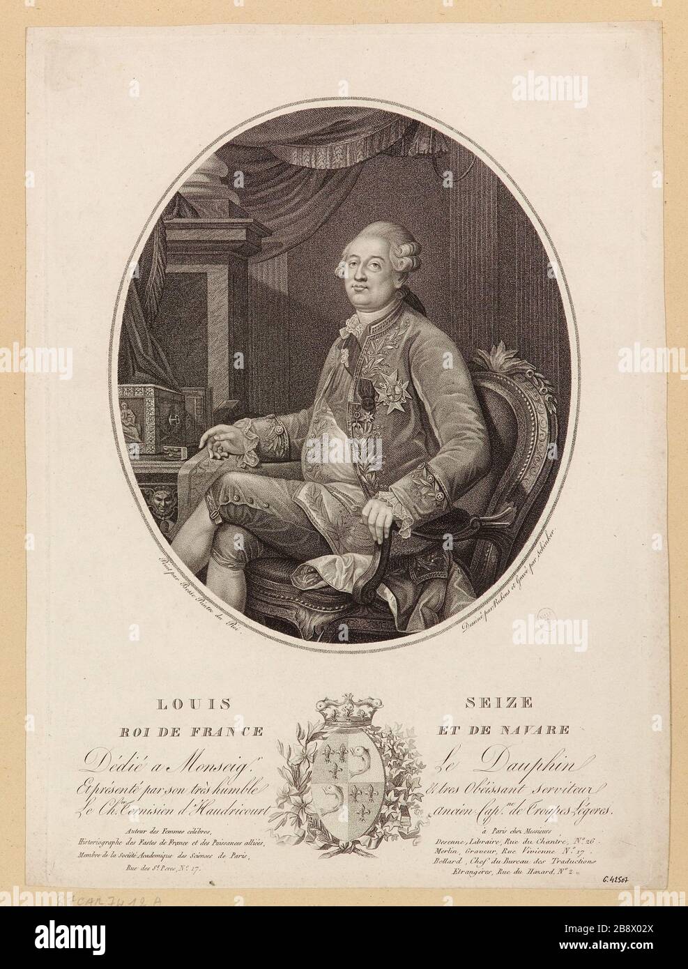 Louis Seize / König von Frankreich und Navarra Stockfoto