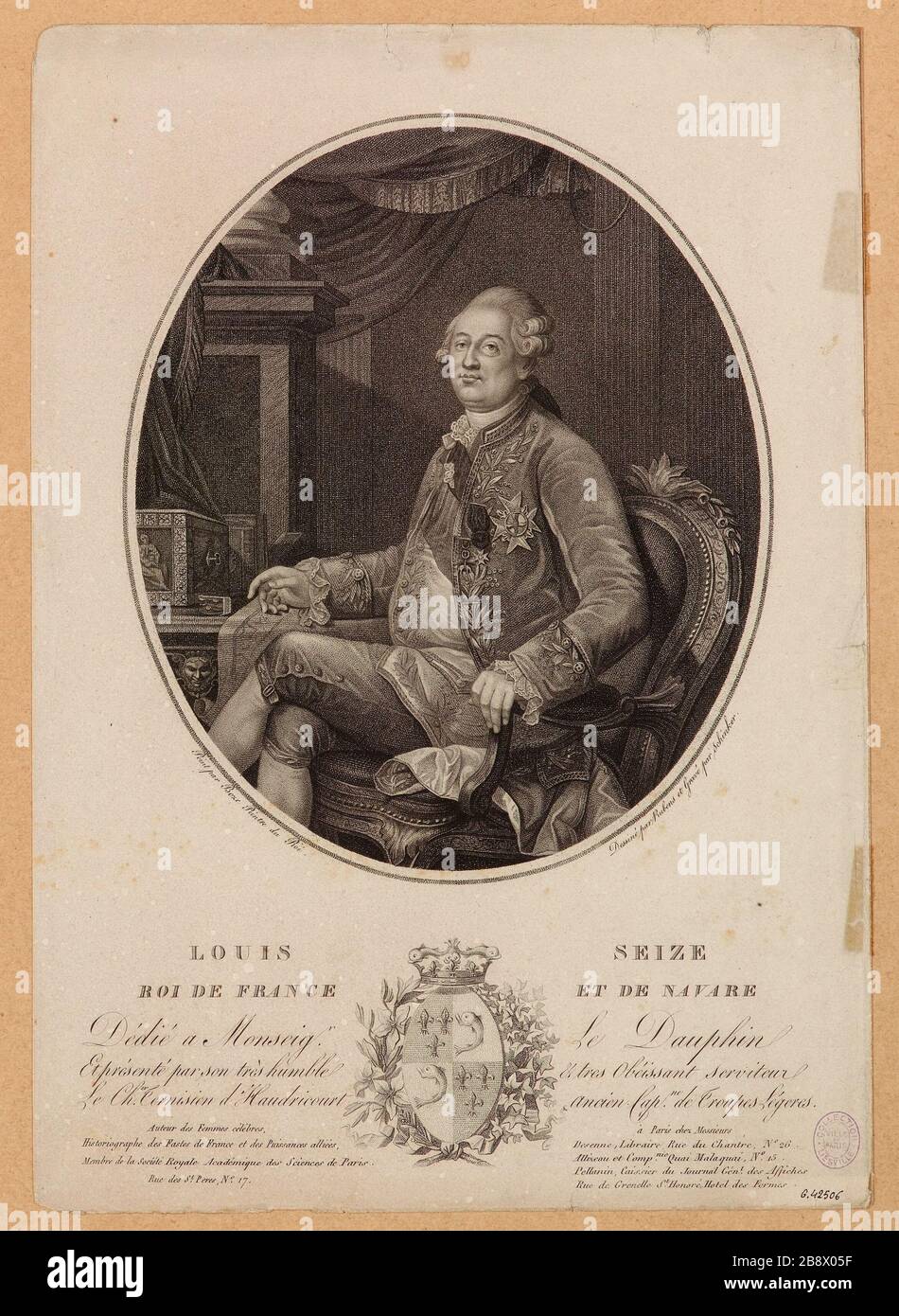 Louis Seize / König von Frankreich und Navarra Stockfoto