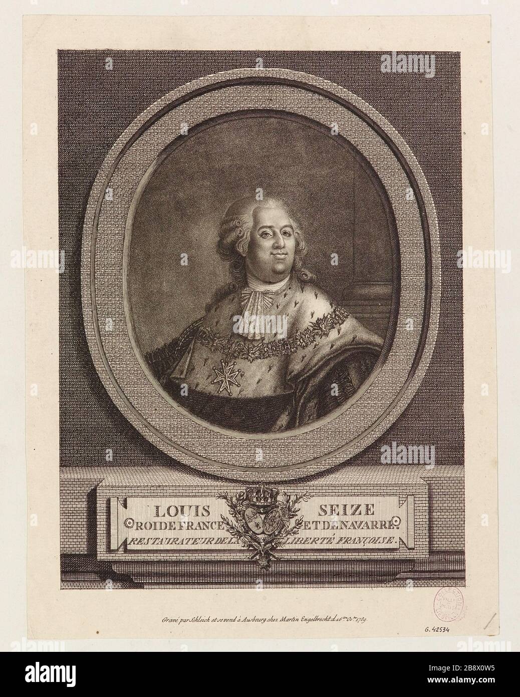 Louis Seize / König von Frankreich und Navarra / Restorer of Liberty françoise Stockfoto
