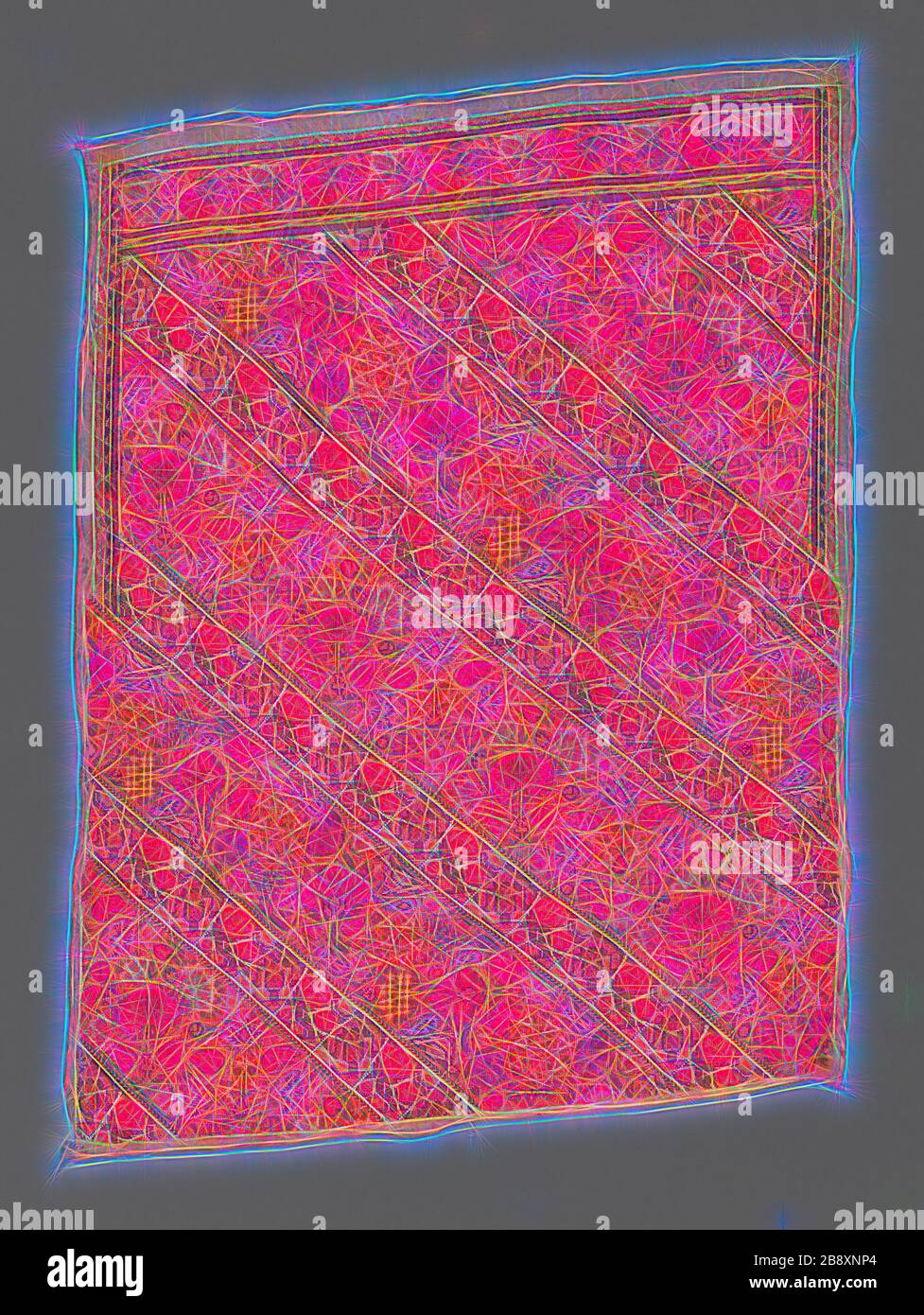 Panel (von Hose), 19. Jahrhundert, Iran (Persien), Iran, Nadelarbeit, 67,1 x 51 cm (26 1/2 x 20 Zoll), von Gibon neu vorgestellt, Design von warmem, fröhlichem Leuchten von Helligkeit und Lichtstrahlen. Klassische Kunst mit moderner Note neu erfunden. Fotografie, inspiriert vom Futurismus, die dynamische Energie moderner Technologie, Bewegung, Geschwindigkeit und Kultur revolutionieren. Stockfoto