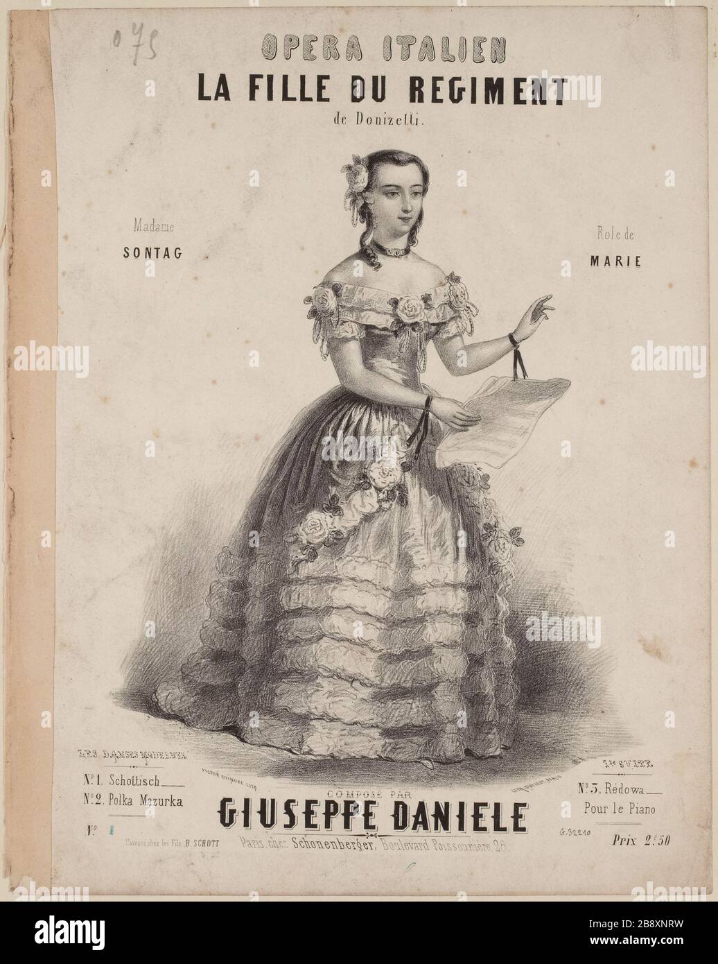 Italienische Oper/Tochter des Regiments Stockfoto