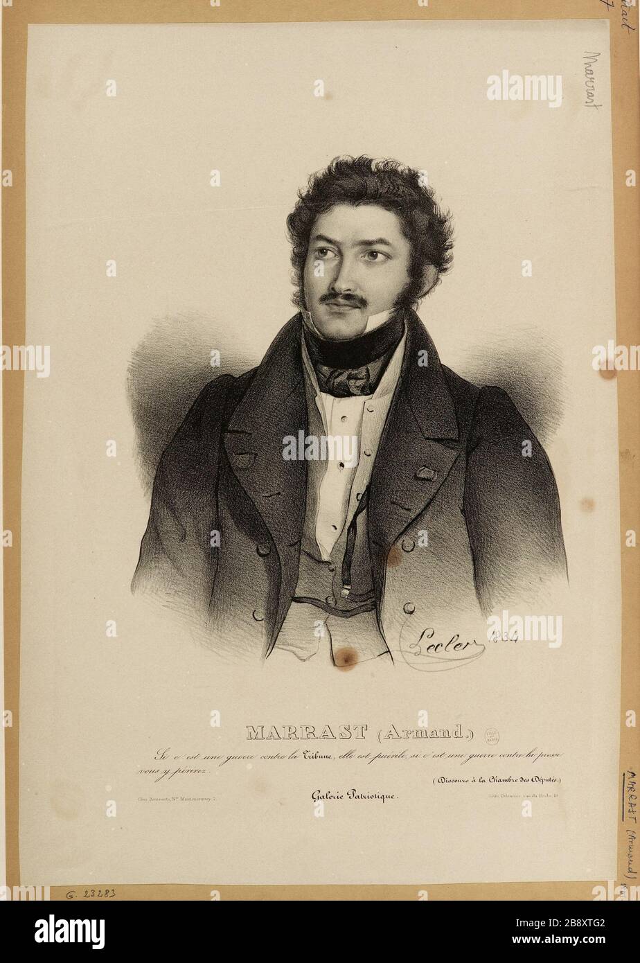 Marrast (Armand). / Wenn es sich um einen Krieg gegen die Tribüne handelt, ist es kindlich [...] Stockfoto