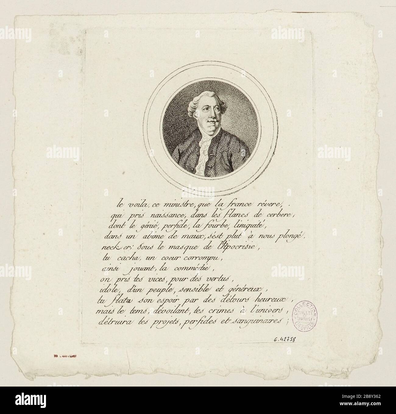 Porträt von Necker. Stockfoto