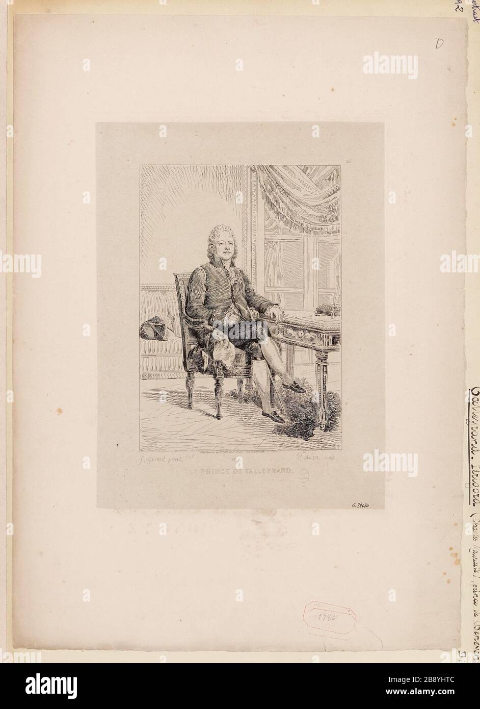 Der Prinz de Talleyrand. Stockfoto