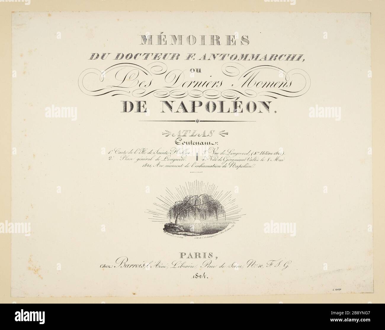 Erinnerungen / Dr. F. Antommarchi / oder / die letzten Momente / Napoleon. Stockfoto