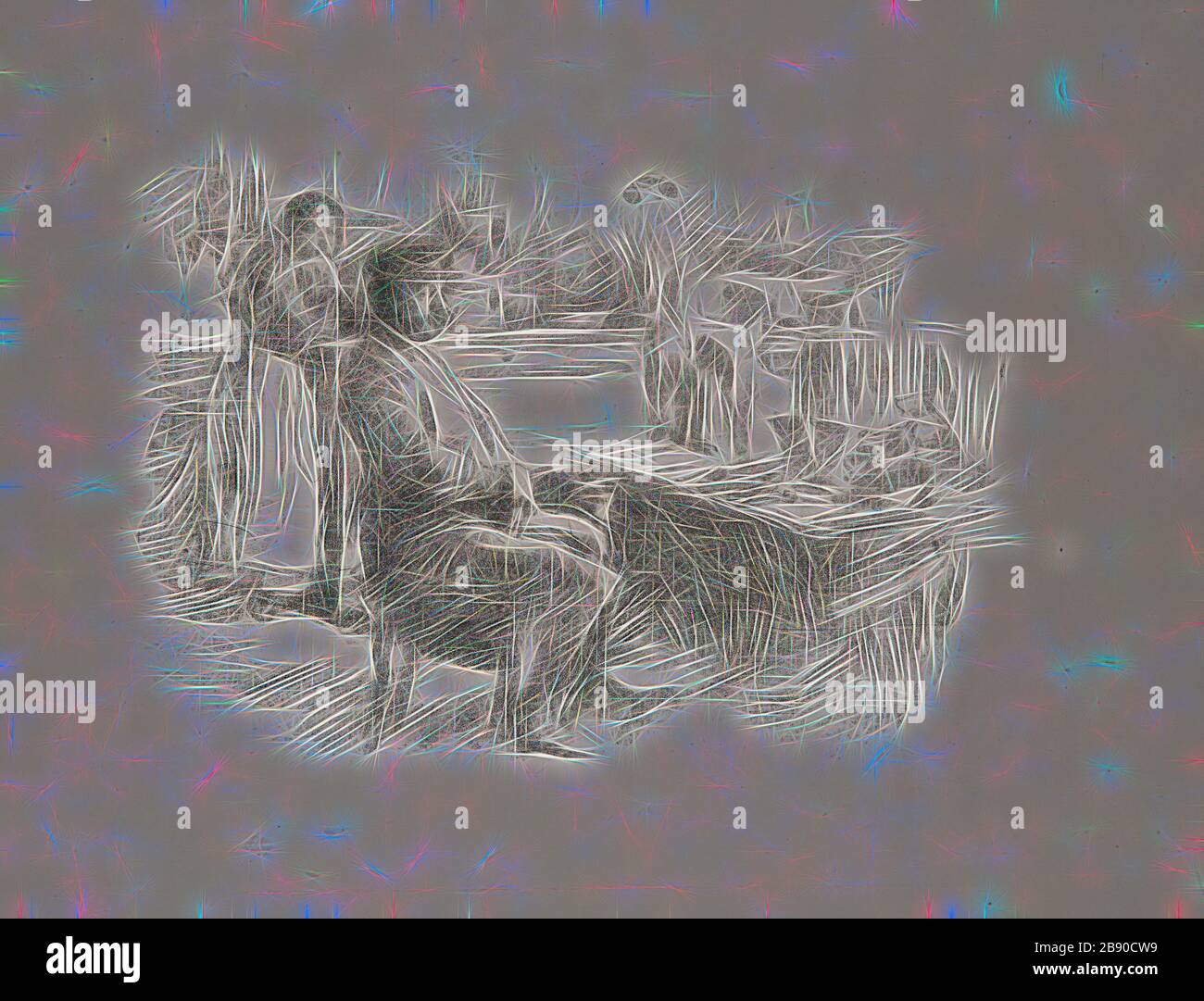 The Shoemaker, 1896, James McNeill Whistler, amerikanisch, 1834-1903, Vereinigte Staaten, Transfer lithograph in Schwarz mit Stolpern, auf gräulichem Elfenbein-Chinapapier, 158 x 221 mm (Bild), 340 x 262 mm (Blatt), von Gibon neu vorgestellt, Design von warmem fröhlichem Leuchten von Helligkeit und Lichtstrahlen. Klassische Kunst mit moderner Note neu erfunden. Fotografie, inspiriert vom Futurismus, die dynamische Energie moderner Technologie, Bewegung, Geschwindigkeit und Kultur revolutionieren. Stockfoto