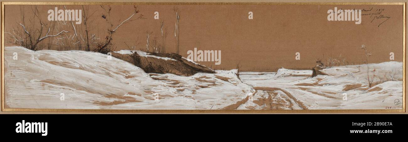 Außenposten vor Argenteuil im Jahr 1871. Stockfoto