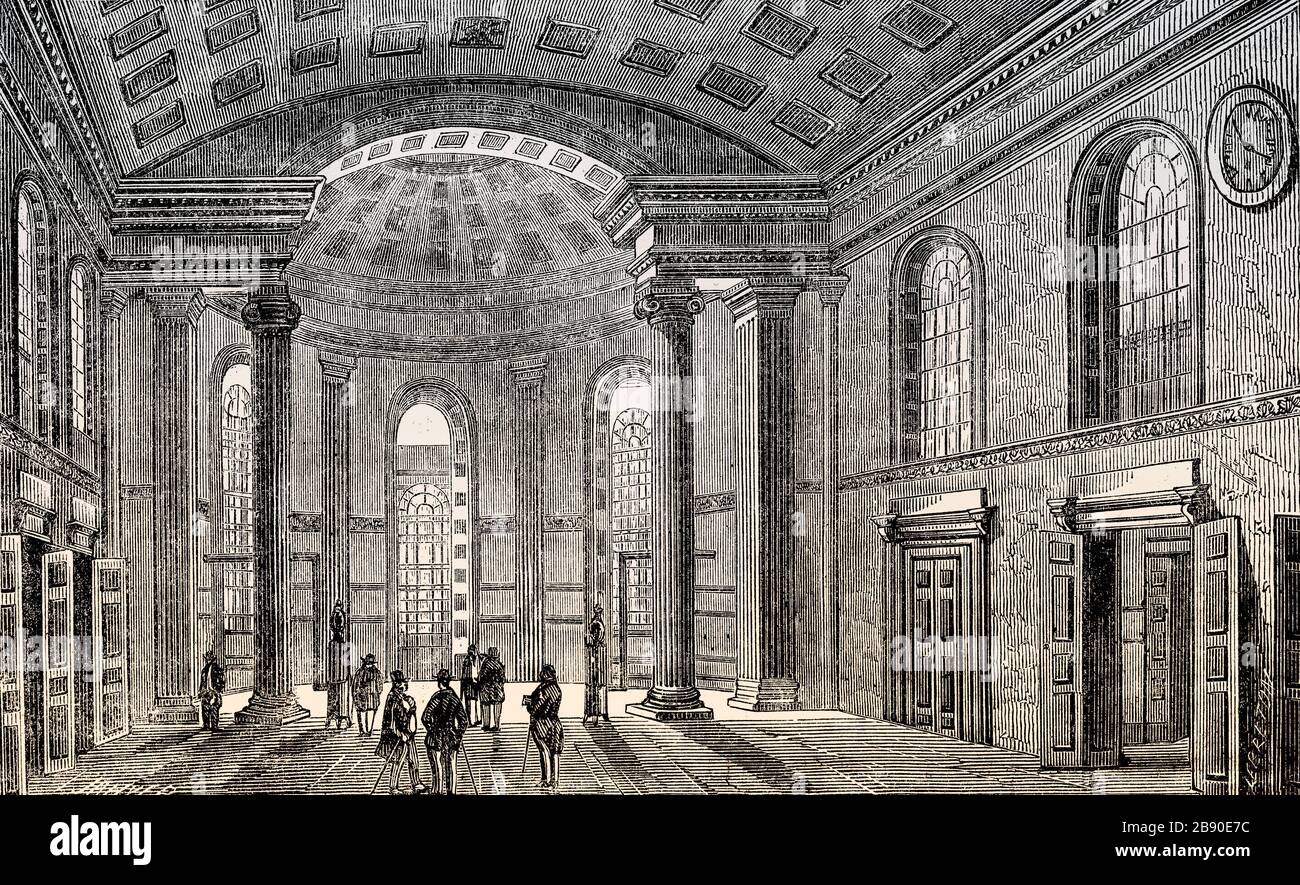 Innenansicht der American Stock Exchange, New York City, 1857 Stockfoto