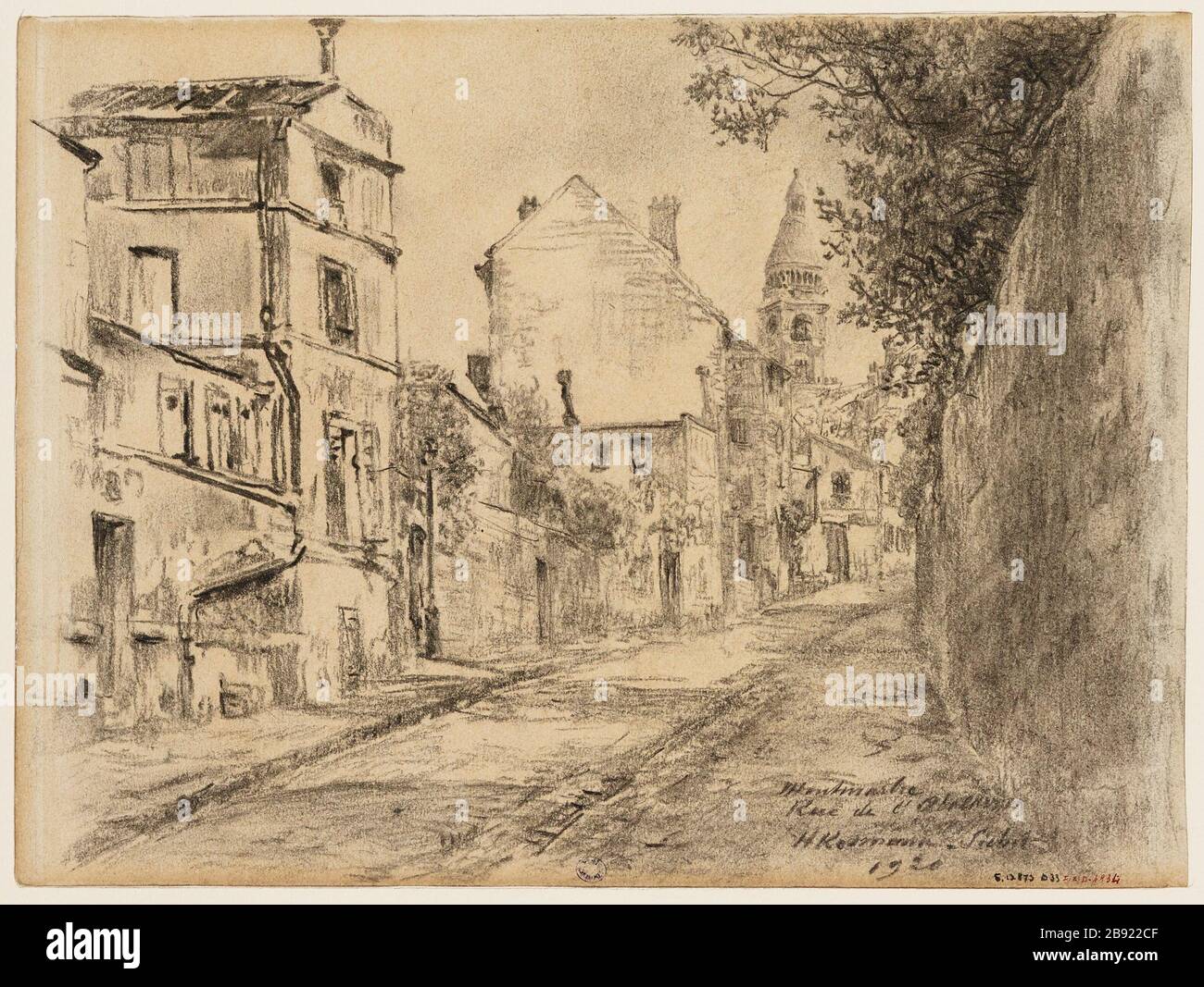 Die Straße des Trogs, Montmartre (Dummy-Titel) Stockfoto