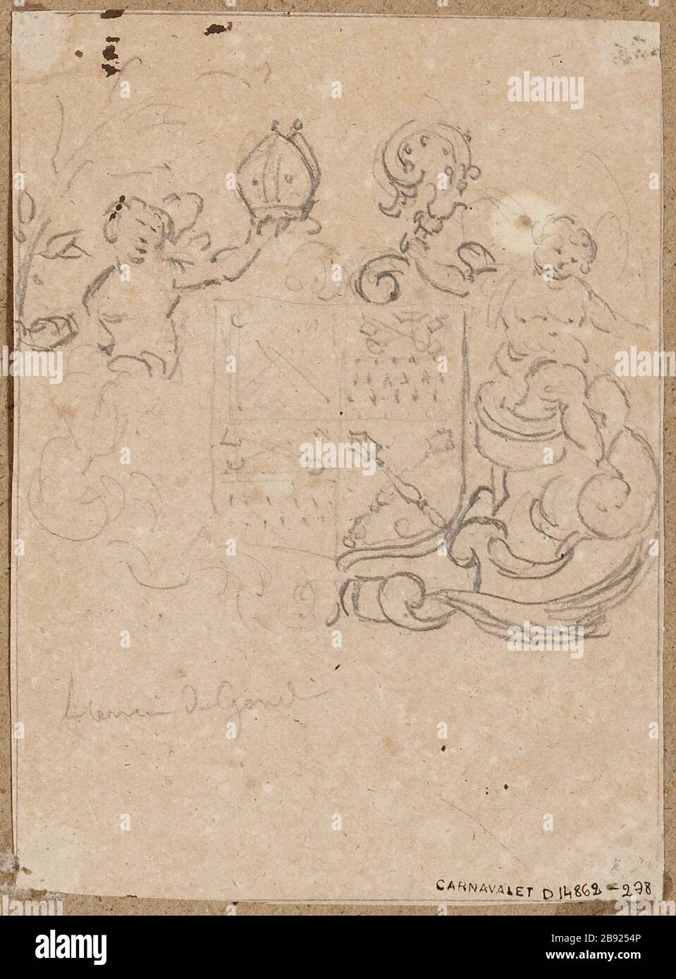 Heraldisches Motiv studieren. (Dummy-Titel) Stockfoto