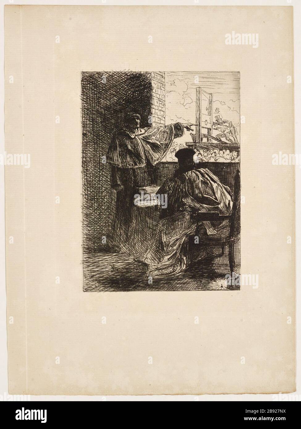 [Der Papst] EIN Gerüst Stockfoto