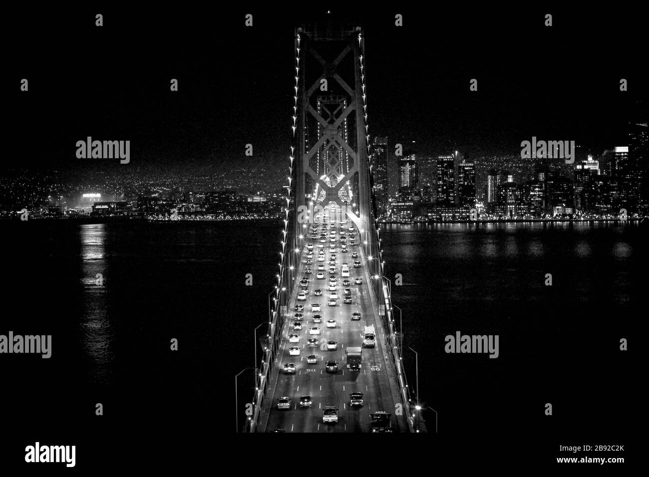 bay Bridge San Francisco Kalifornien Stockfoto