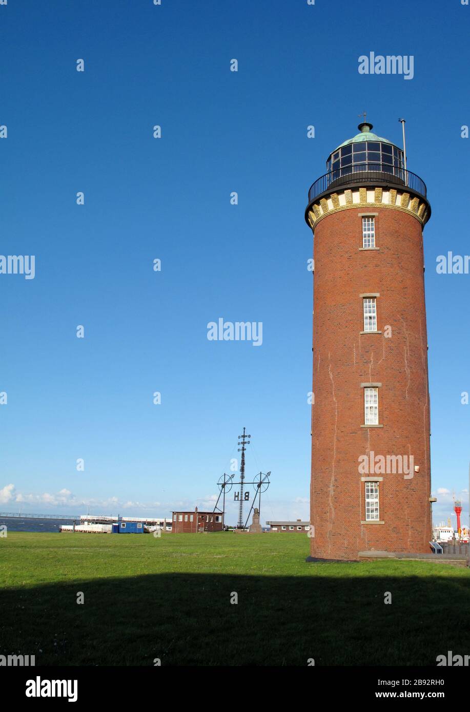 Cuxhavener Historisches Lighhouse im Landkreis alte Liebe Stockfoto