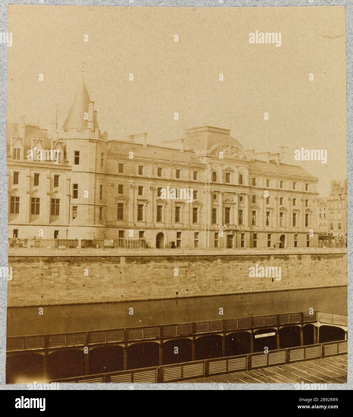 Stadtpalast, 4. Bezirk, Pariser Palais de la Cité. Paris (IVème arr.). Photographie anonyme. Tirage sur Papier Albuminé. Paris, musée Carnavalet. Stockfoto