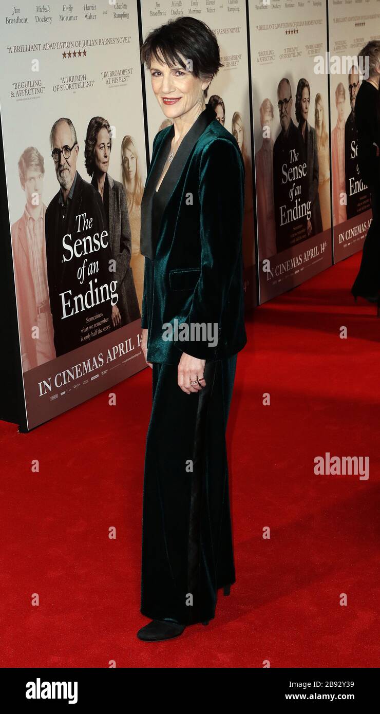 APR 06, 2017 - London, England, Großbritannien - "The Sense of an Ending" - UK Gala Screening Photo zeigt: Harriet Walter Stockfoto