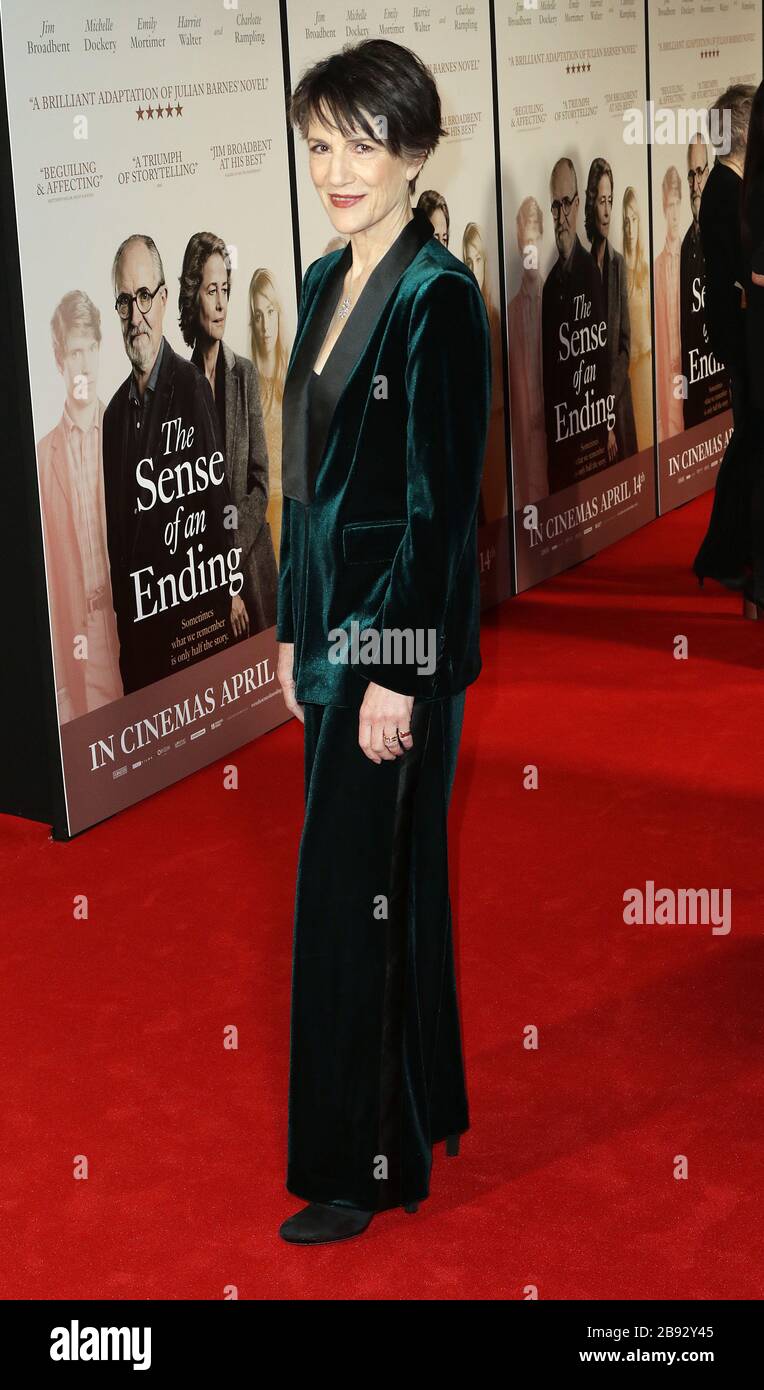 APR 06, 2017 - London, England, Großbritannien - "The Sense of an Ending" - UK Gala Screening Photo zeigt: Harriet Walter Stockfoto