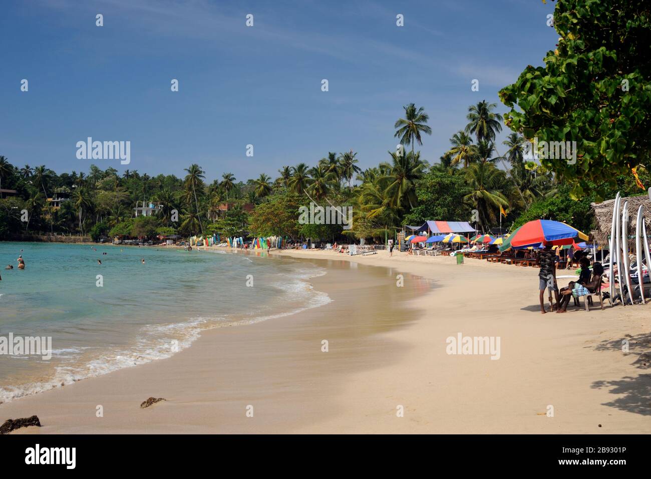 Sri Lanka, Strand von Hiriketiya Stockfoto