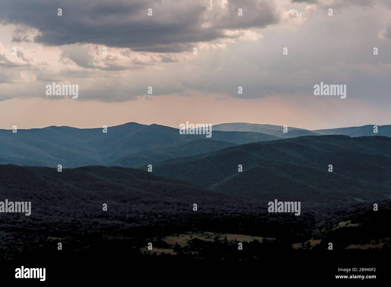 Wetlinska Polonyna im Bieszczady-Gebirge in Polen Stockfoto