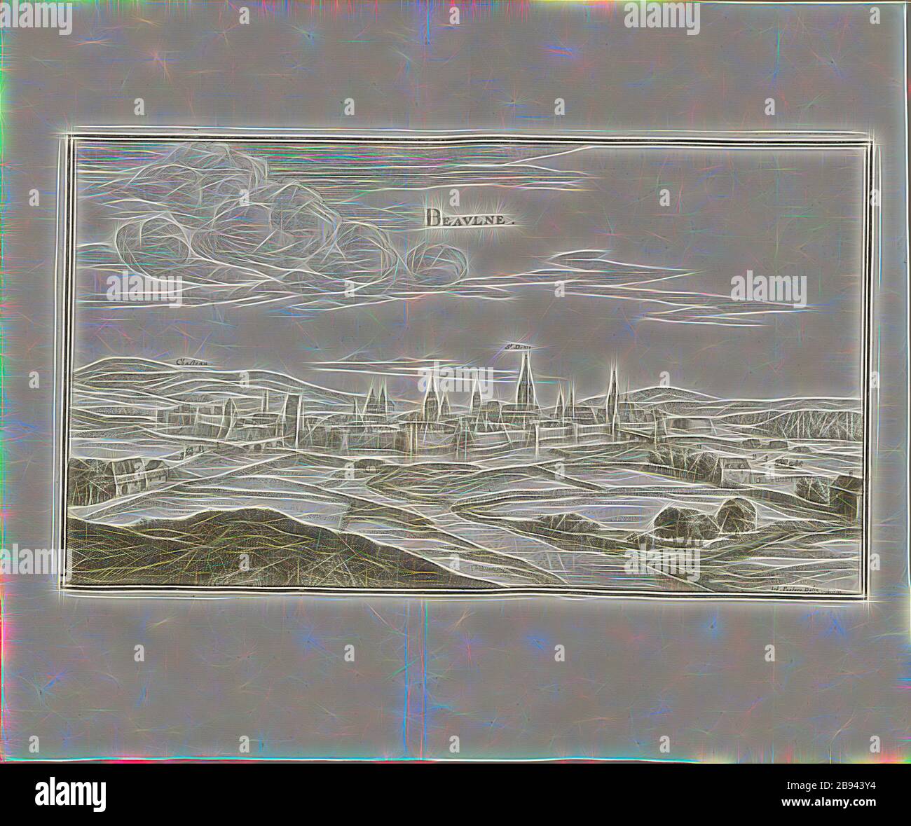 Beaulne, Beaulne, Beaune, Belna im Herzogtum Burgund, unterzeichnet: Iob., Peeters Delin, Abb. 8, Vierder Theil, nach S. 10, Peeters Jakob (Del.), Martin Zeiller: Topographia Galliae, oder, Beschreibung und Contrafaitung der vornehmbsten und bekantisten Oerter in dem mächtigen und grossen Königreich Franckreich: beedes auss eygner Erfahrung und Beispiele in den Graben und berühmbtesten Scribenten so in Underschiedlichen Spraachen Abb. aussgangen seyn auch auss erlangten Bericht- und Relationen von etlichen Jahren Held zusammengetragen in richtige Ordnung Referenzen und auff Begehren zum Druck verfertiget. Bd. 1, Bl. Stockfoto