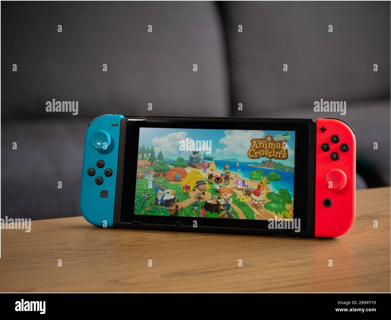 Großbritannien, März 2020: Nintendo Switch Animal Crossing New Horizons Game Stockfoto