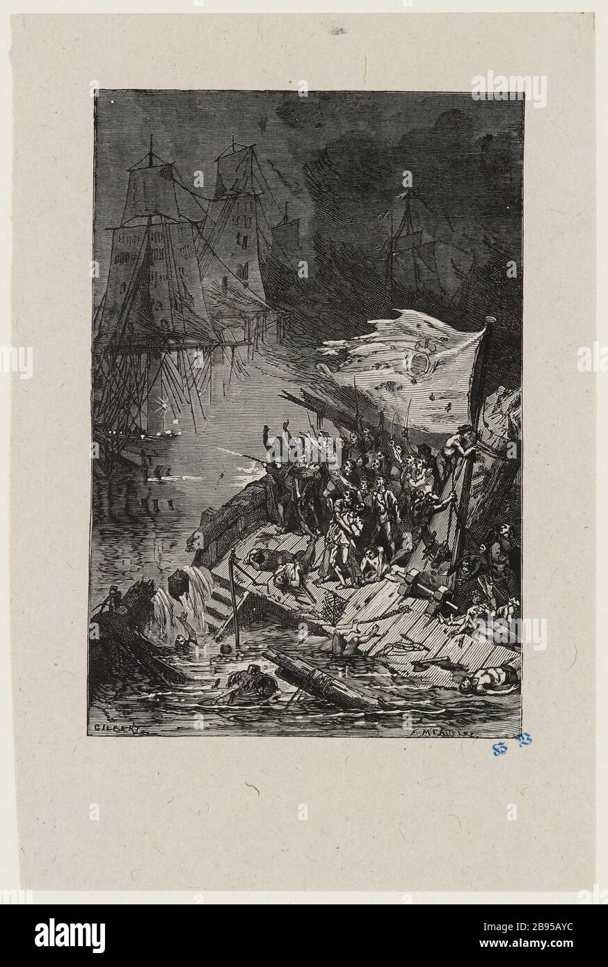 Dreiundneunzig: Die Korvette vierdroyée Stockfoto