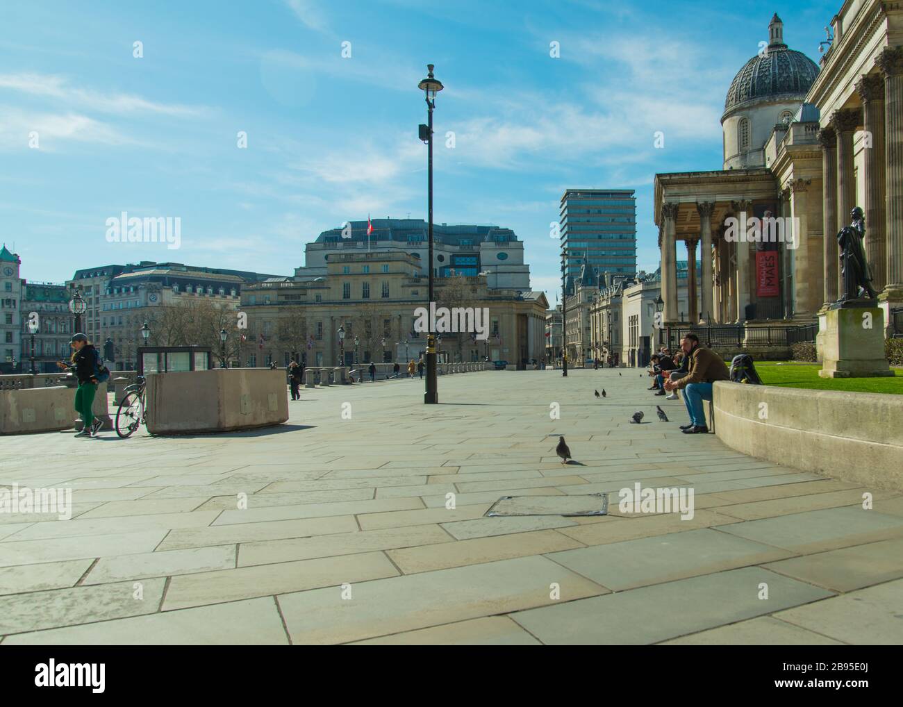 Aufnahmen am 23. März 2020 inmitten der sozialen Isolation von Covid-19 Stockfoto