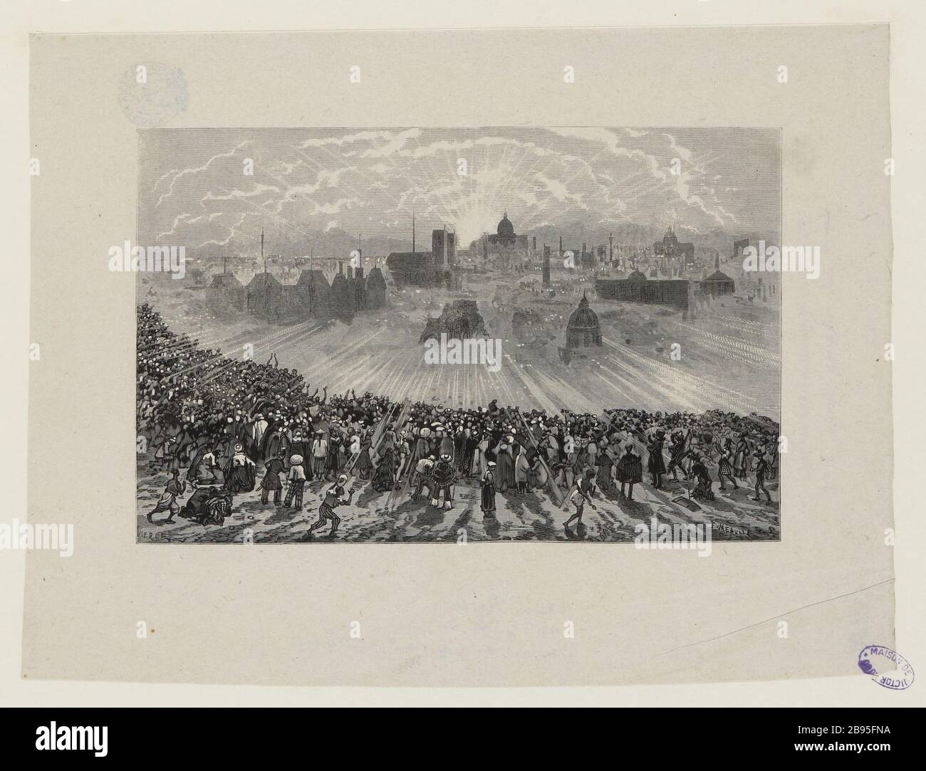 [Das schreckliche Jahr] die Völker vor Paris Stockfoto