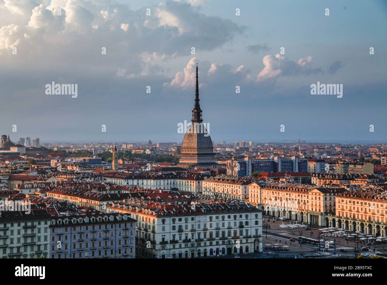 Veduta Panoramaaussicht auf turin Stockfoto