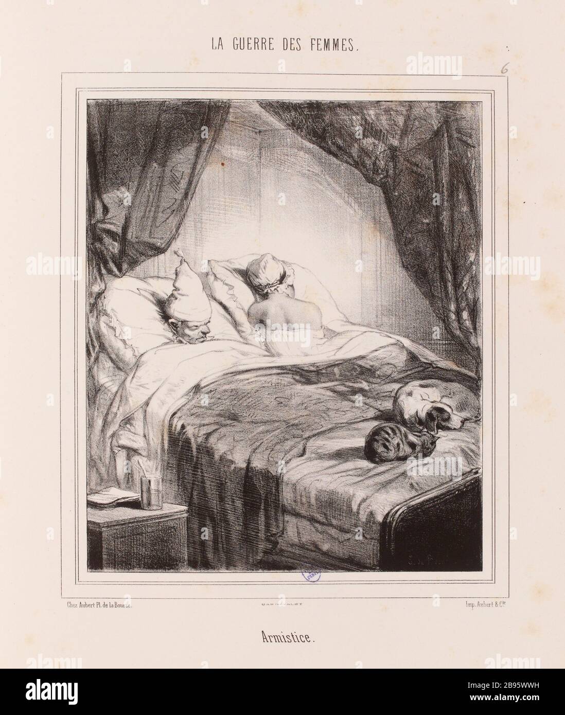 KRIEG DER FRAUEN [Schild 6] (Listed Security (Brief))) - Waffenstillstand (Listed Security (Brief)). Stockfoto