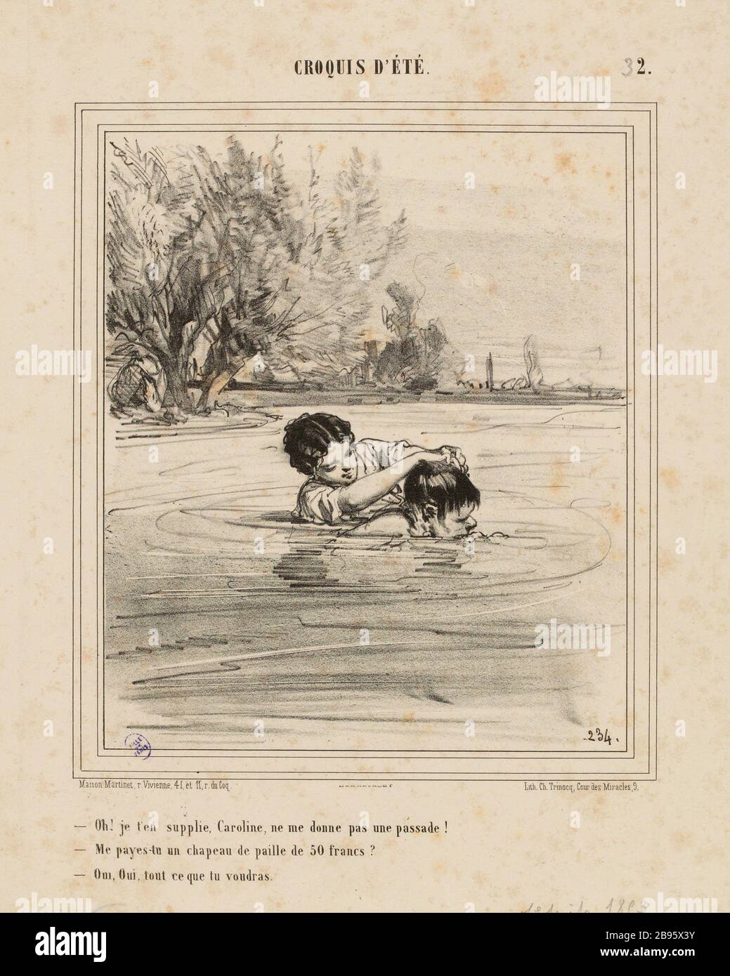 SKIZZEN DES SOMMERS. [Nein 2 Vorstand] (eingetragener Titel) 1. Nach dem Jahr 1853. (Dummy-Titel) Stockfoto