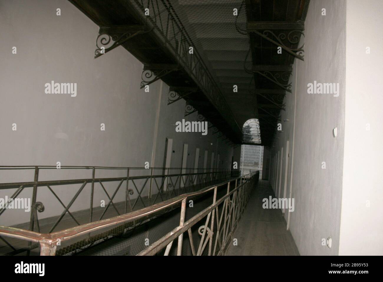 Innenansicht des Gefängnisses Sighet, ehemaliges kommunistisches politisches Gefängnis in Rumänien, heute ein Gedenkmuseum Stockfoto