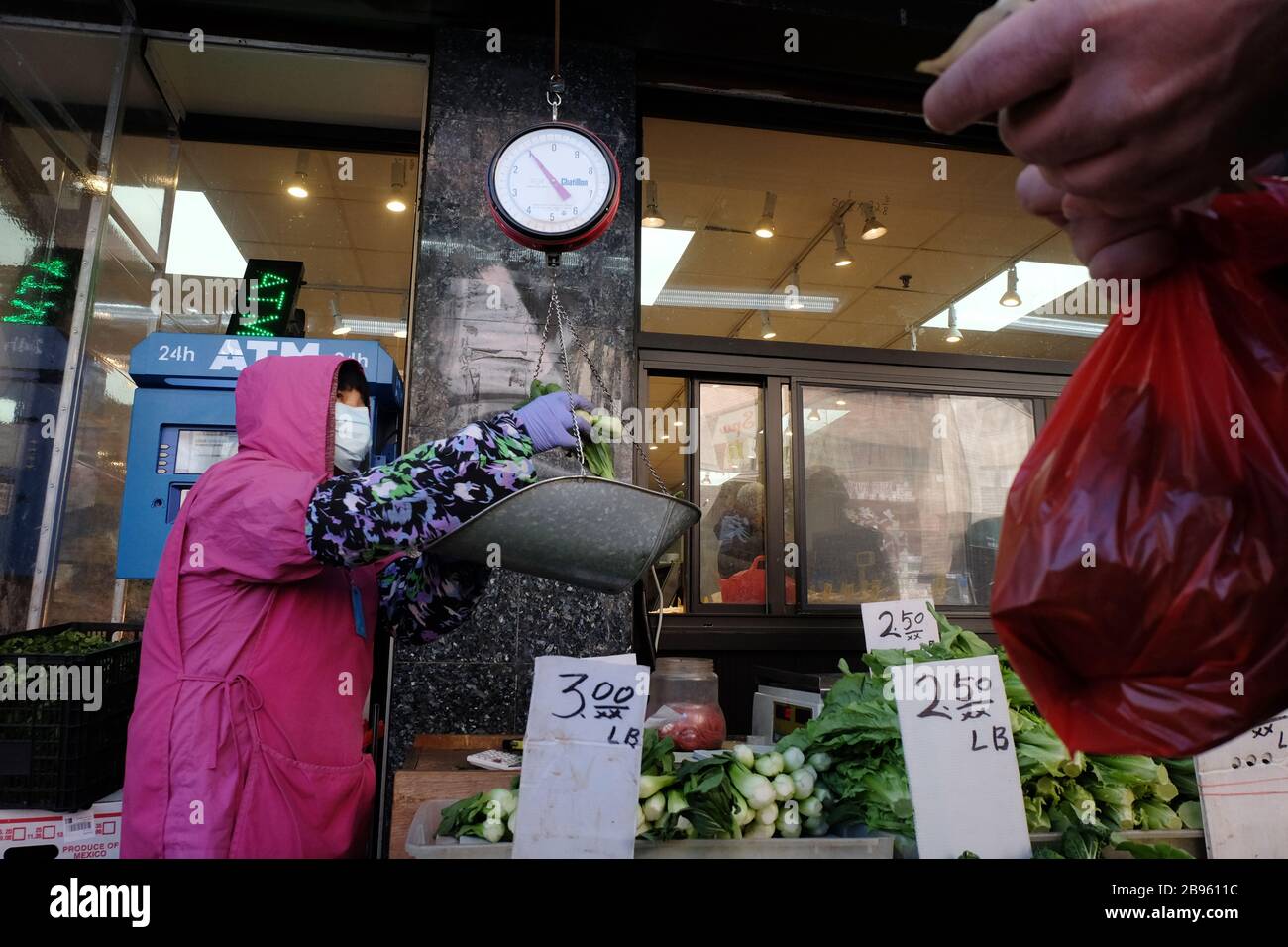 china Town, New york während der Coronavirus-Pandemie im märz 2020 Stockfoto