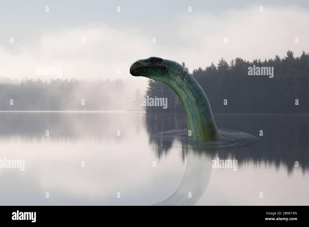 Das Monster von Loch Ness Stockfoto