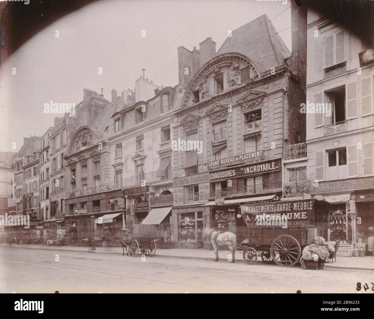 HOTEL DE SULLY-BETHUNE Hôtel de Sully-Béthune, 62, Rue Saint Antoine. Paris, 1899. Photographie d'Eugène Atget (1857-1927). Paris, musée Carnavalet. Stockfoto