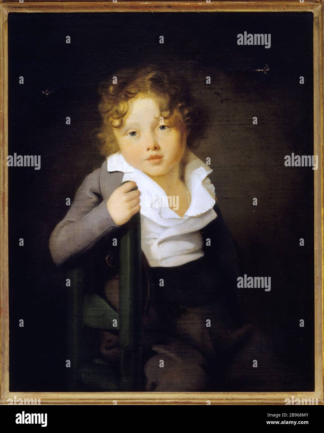 ARY SCHEFFER, KIND Jean-Baptiste Scheffer. 'Ary Scheffer, enfant'. Paris, musée de la Vie romantique. Stockfoto