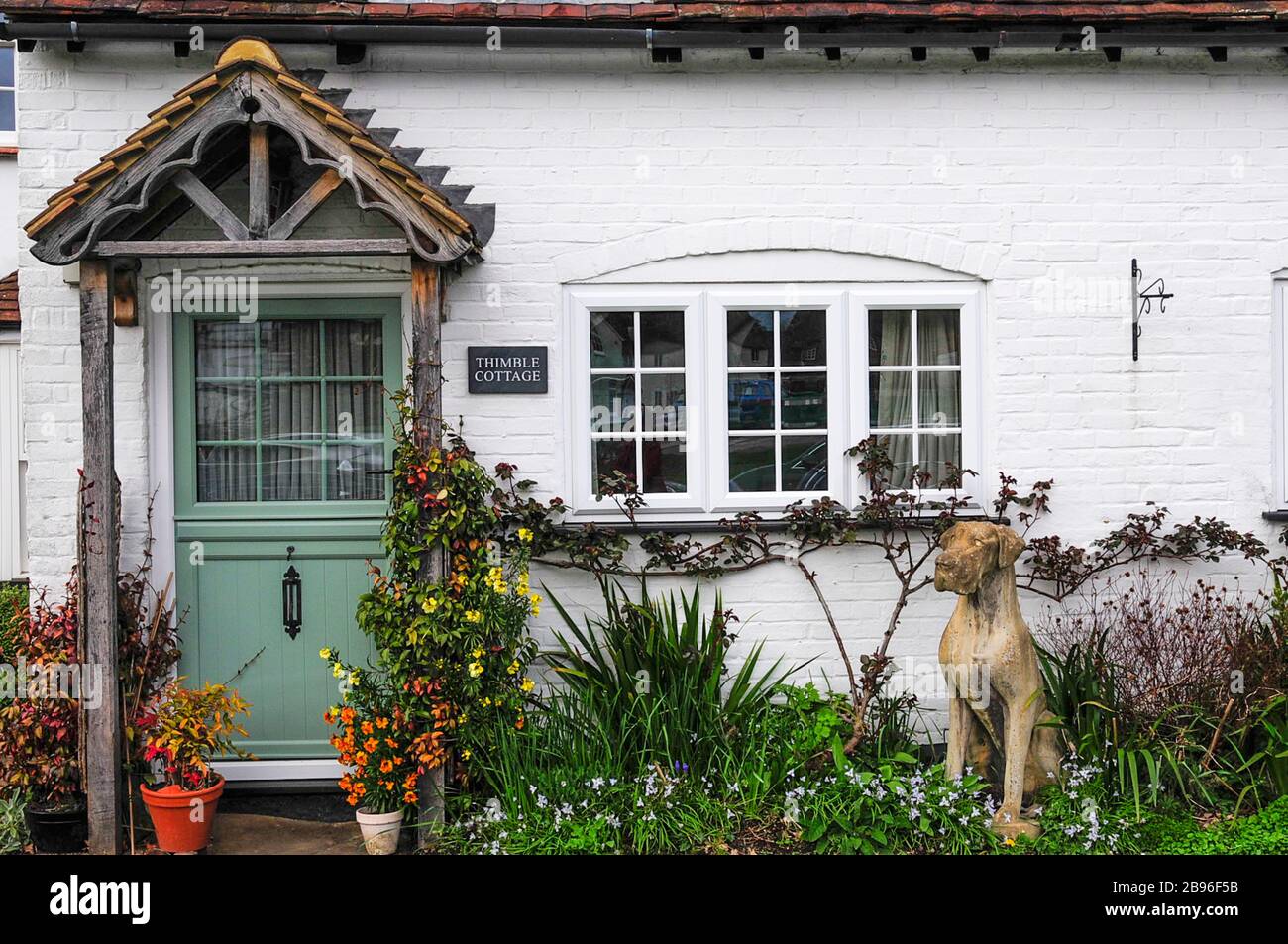 Hundeliebhaber's Cottage in Brockham, Surrey, England Stockfoto