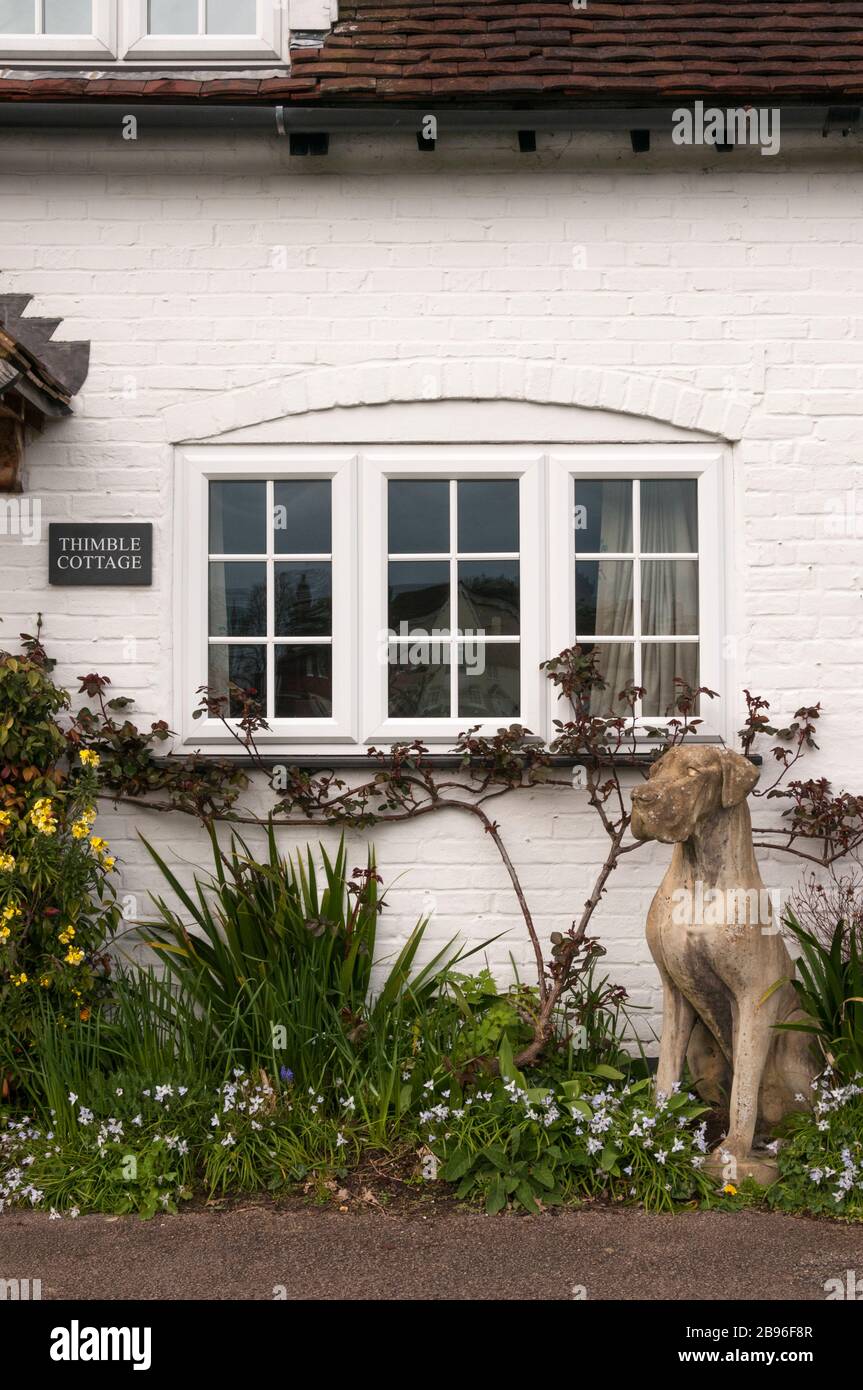Hundeliebhaber's Cottage in Brockham, Surrey, England Stockfoto