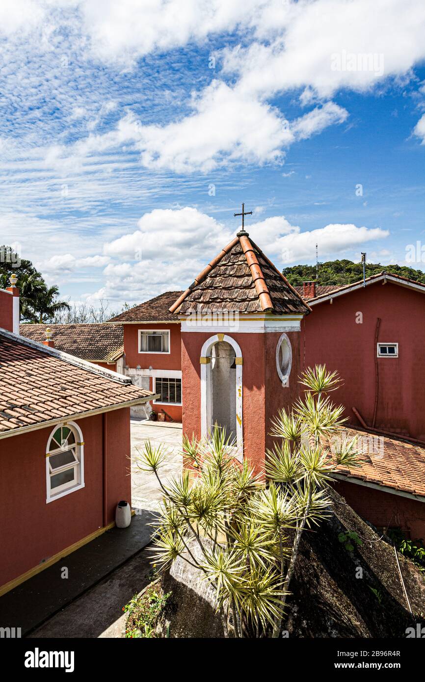 Nossa Senhora Bom Socorro Sanctuary. Nova Trento, Santa Catarina, Brasilien. Stockfoto