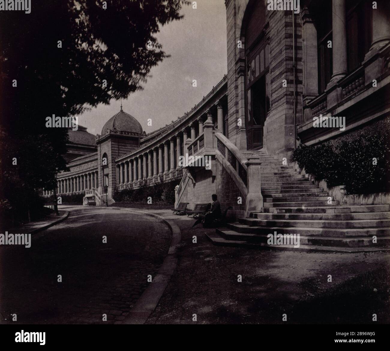 DIE TROCADERO STRASSE BEETHOVEN Le Trocadéro, Rue Beethoven. Paris (XVIème), 1905. Photographie: Eugène Atget. Paris, musée Carnavalet. Stockfoto
