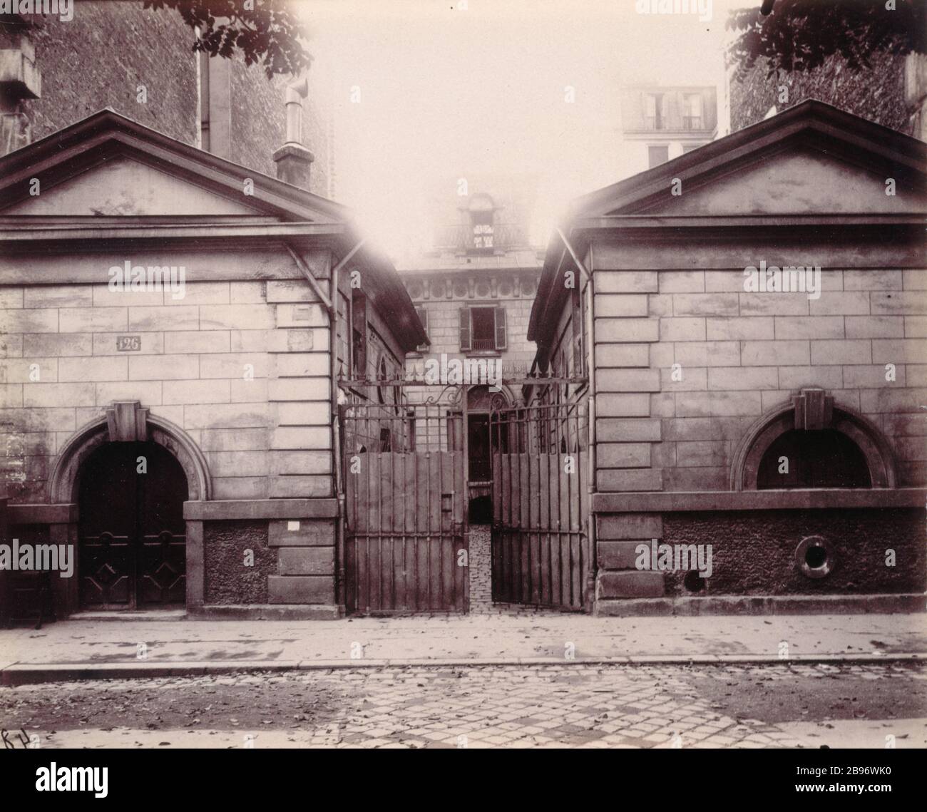 LEDUC HOTEL BOULEVARD DU MONTPARNASSE Hôtel Leduc 126, Boulevard Montparnasse. Paris (XIVème-Bezirk). 1913. Photographie: Eugène Atget. Paris, musée Carnavalet. Stockfoto