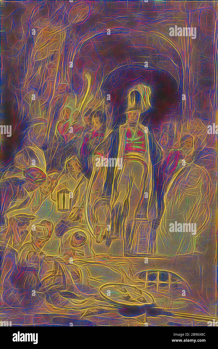 Studie für Sir David Baird, der den Körper von Tipu Sahib, Sir David Wilkie, R.A. (schottisch, 175-1), ca. 1834 - 18-6, Aquarell, Stift und braune Tinte entdeckt, Und schwarze Kreide, 41,6 × 27,9 cm (16 3/8 × 11 Zoll), von Gibon neu vorgestellt, Design von warmem, fröhlichem Leuchten von Helligkeit und Lichtstrahlen. Klassische Kunst mit moderner Note neu erfunden. Fotografie, inspiriert vom Futurismus, die dynamische Energie moderner Technologie, Bewegung, Geschwindigkeit und Kultur revolutionieren. Stockfoto