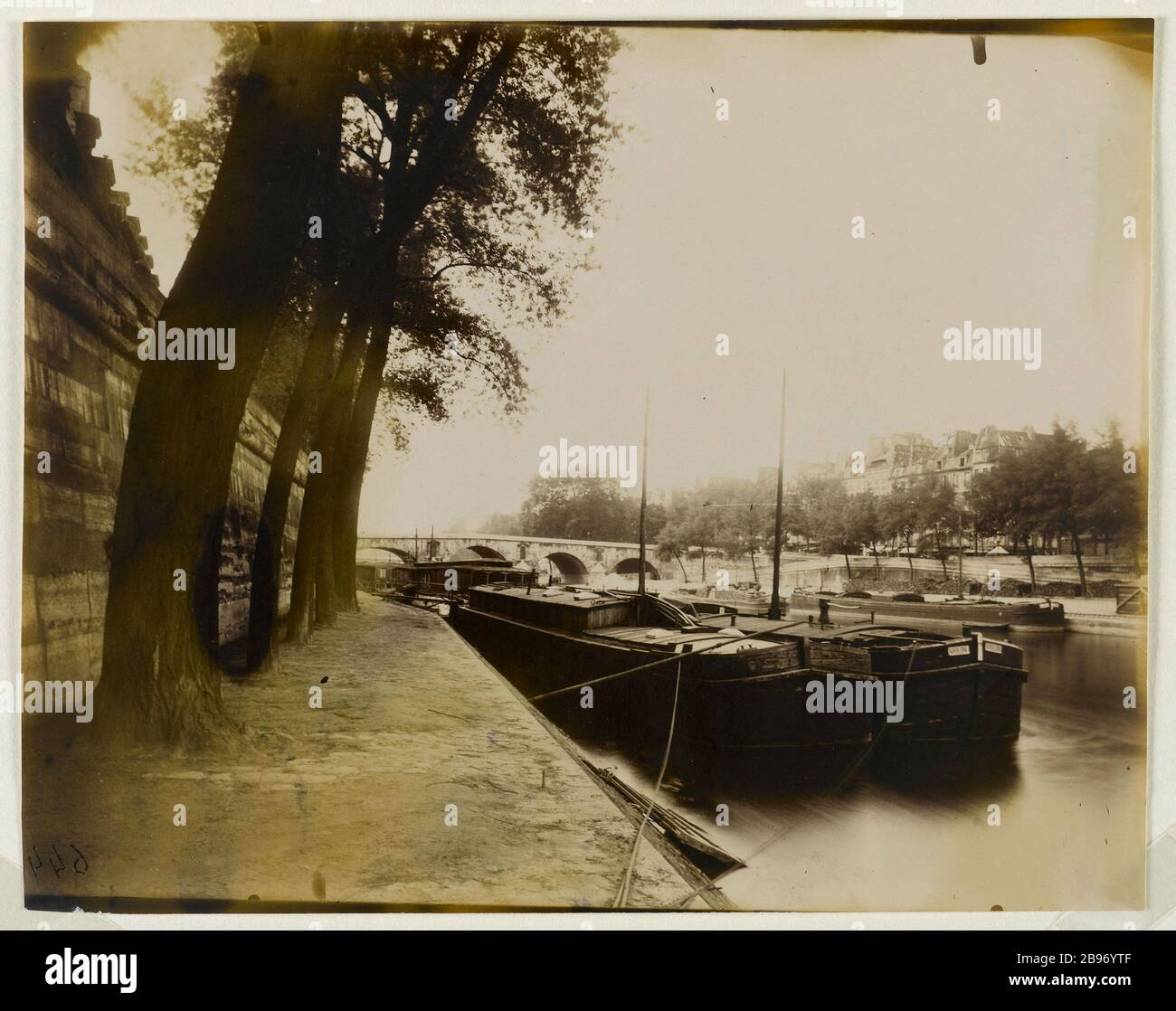 BRIDGE MARY, 4. BEZIRK, PARIS PONT-MARIE. Paris (IVème arr.), 1923. Photographie d'Eugène Atget (1857-1927). Paris, musée Carnavalet. Stockfoto