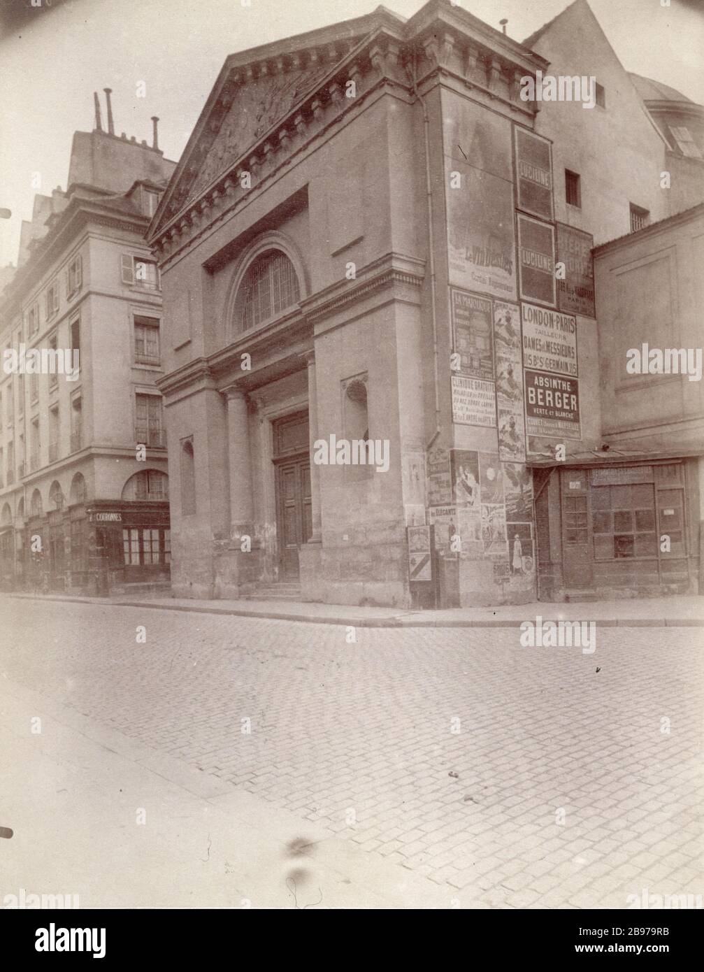 KLOSTER DER TÖCHTER DER HEIMSUCHUNG VON MARY Ancien couvent des Filles de la Visitation de Sainte Marie, 197 rue Saint-Jacques. Paris (Vème), avril 1900. Photographie d'Eugène Atget (1857-1927). Paris, musée Carnavalet. Stockfoto